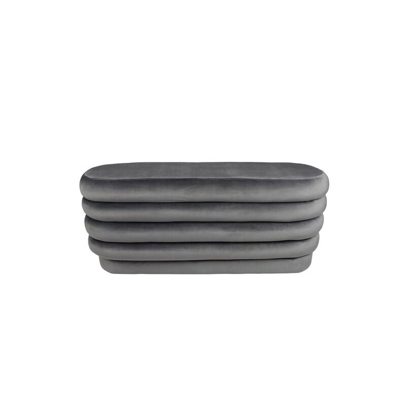 Alex Hamilton Thor Oval Ottoman in Storm