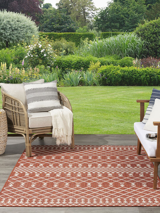 Positano POS02 Terracotta 4' x 6' Rug