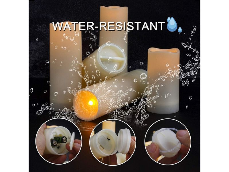Flameless LED Candles Battery Operated with Key Remote and Timer image number 2