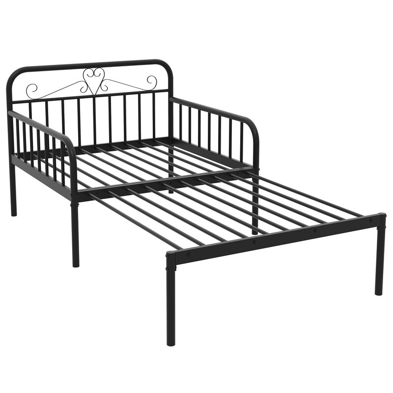 Daybed to Bed with Guardrails and Armrests for Safe and Versatile Sleeping Space image number 0
