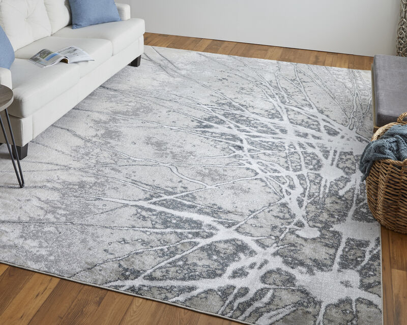 Astra 39L5F Gray/Silver/Ivory 9'2" x 12' Rug