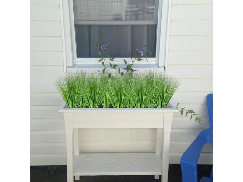 4 Piece Green Artificial Greenery Plants UV Resistant Home Decor image number 1