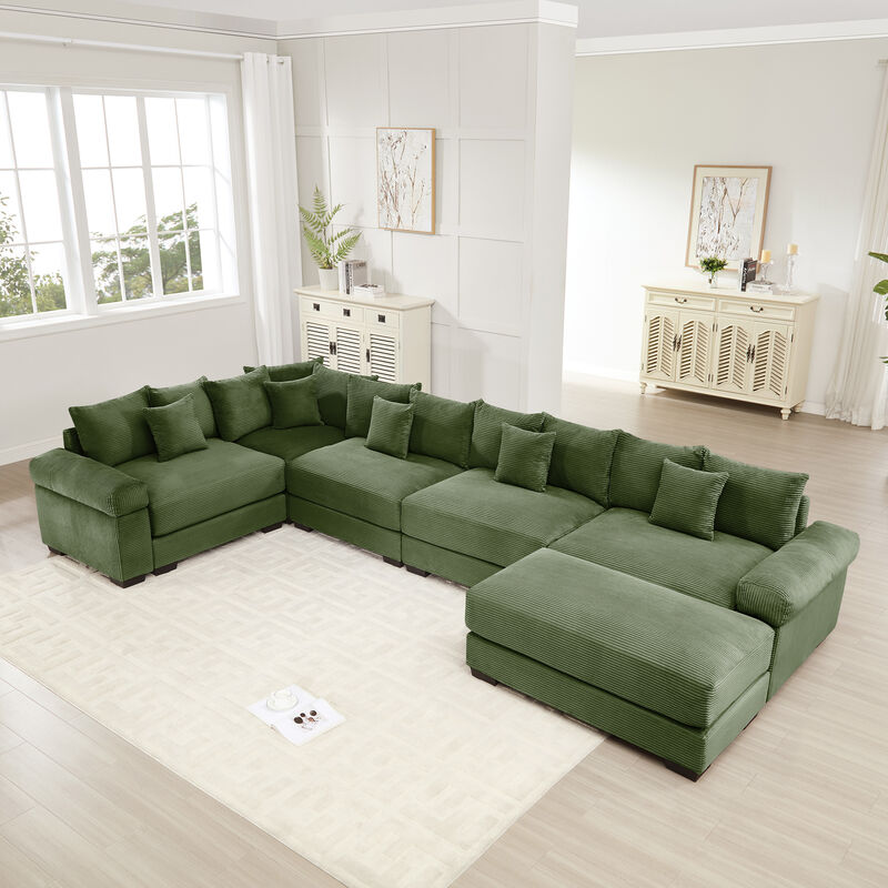 Meksik Oversized Cloud U‑Shape Modular Sectional Sofa image number 1