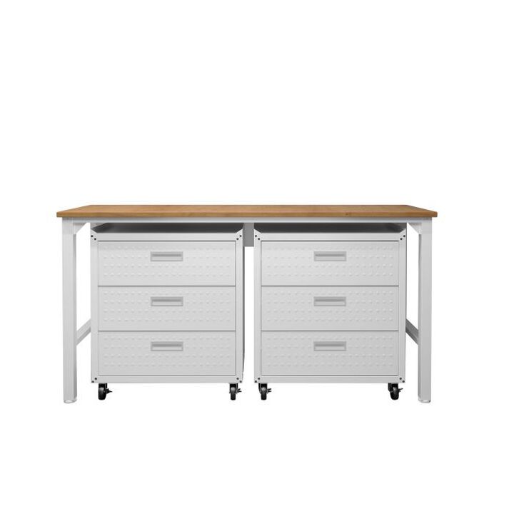 Fortress White 3-Piece Garage Set