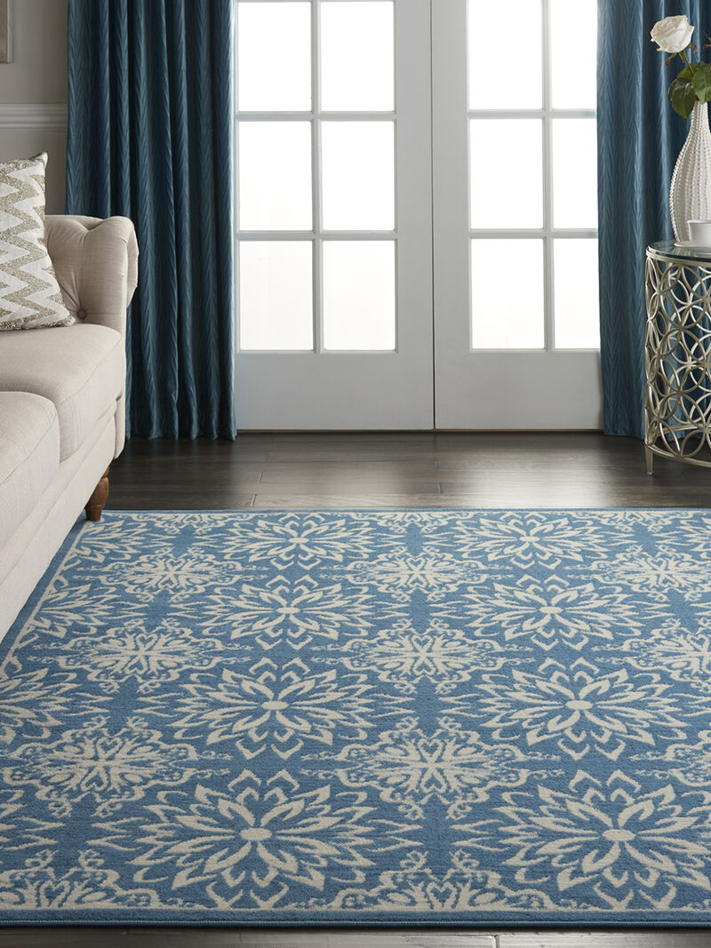 Jubilant JUB06 Ivory/Blue 4' x 6' Rug