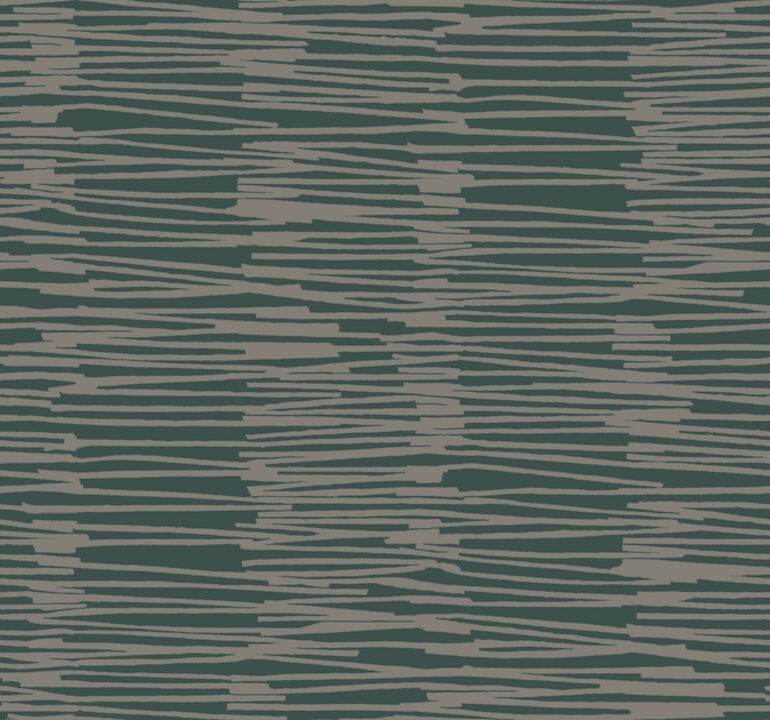 Water Reed Thatch Forest & Silver Wallpaper
