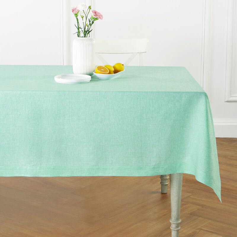 Solino Home Athena 100% Linen Tablecloth &ndash; Handcrafted, Machine Washable, Perfect for Holiday and Everyday Dining