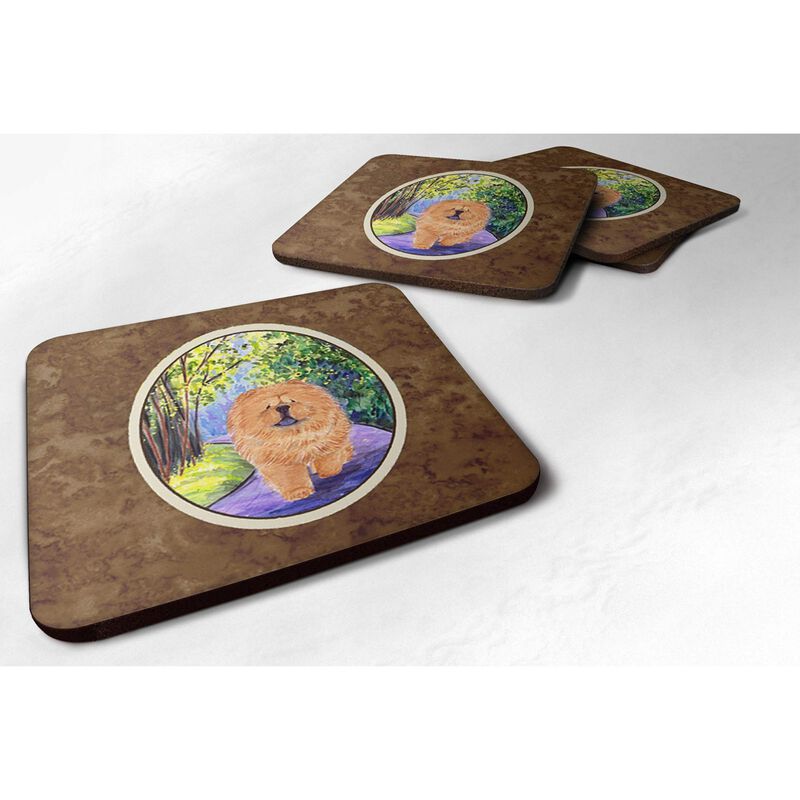Caroline's Treasures SS7003FC Chow Chow Foam Coasters (Set of 4), 3.5 H x 3.5 W, Multicolor image number 0