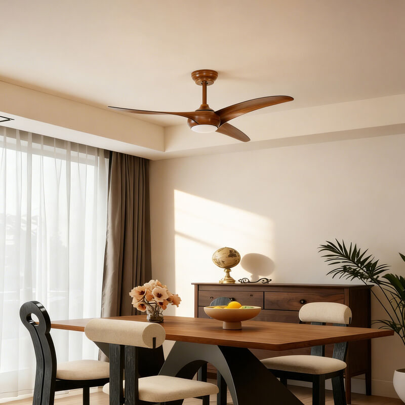 ELEMENT ACE 52 Inch DC Motor Ceiling Fan with LED Light and Remote Control Quiet Operation Adjustable Height image number 5
