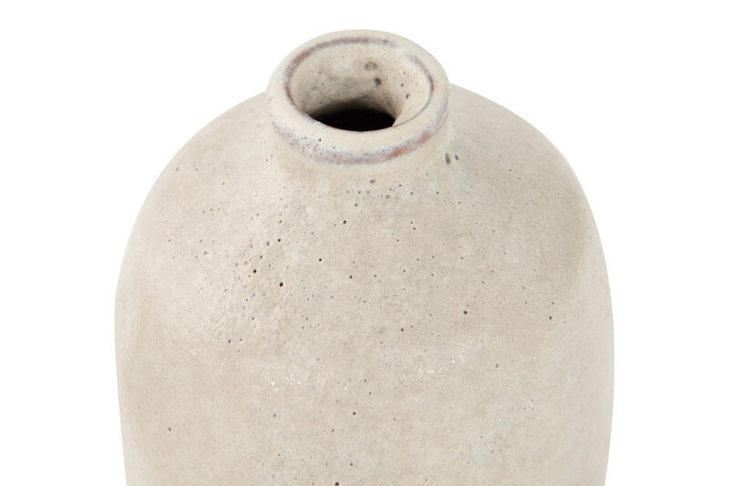 Various Decorative Terracotta Vases with Pitted Sand Finish, Light Grey, Set of 3 image number 3