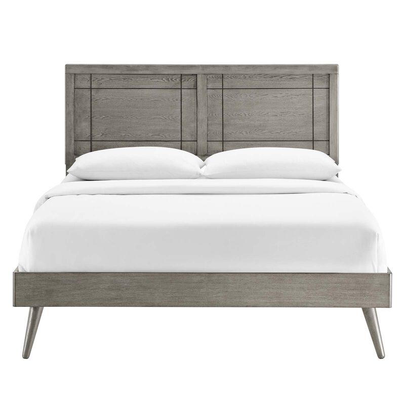 Modway - Marlee Queen Wood Platform Bed with Splayed Legs