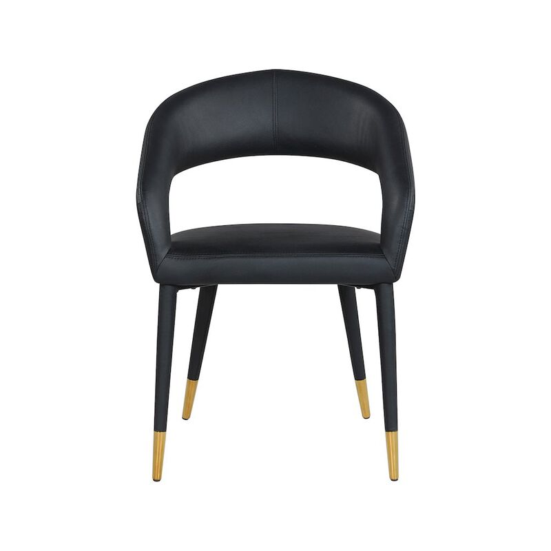 Meridian Furniture Destiny Black Vegan Leather Dining Chair