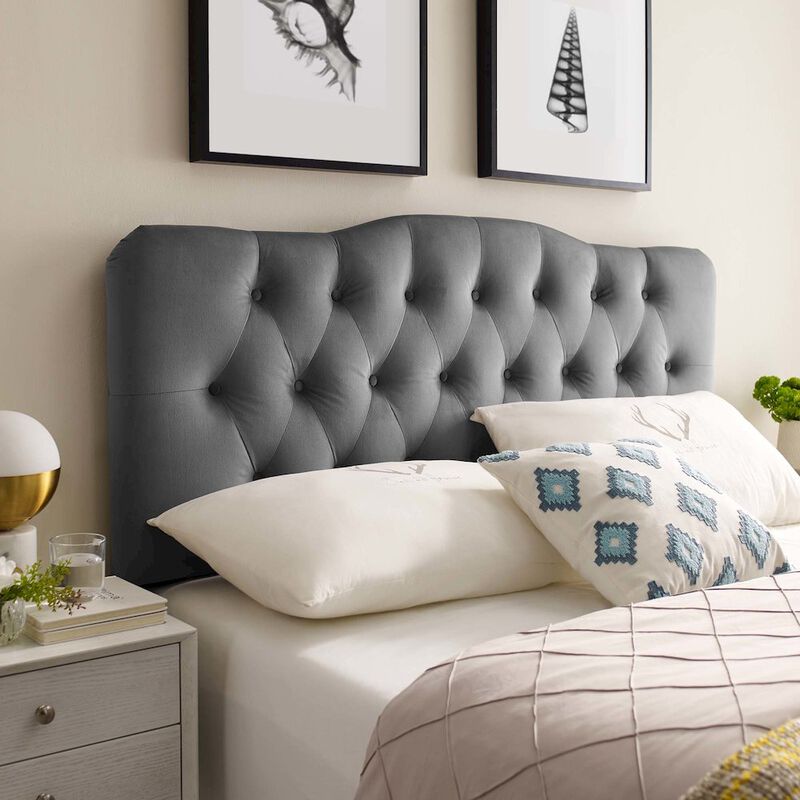 Annabel Diamond Tufted Performance Velvet King Headboard image number 5