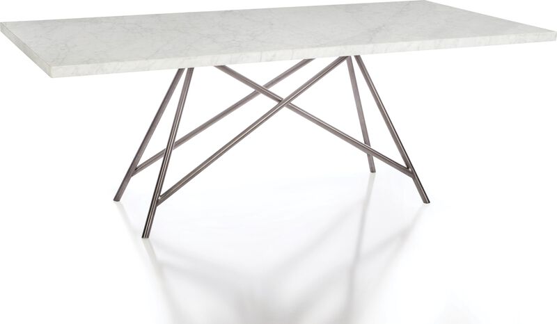 Coral Marble Rectangular Dining Table