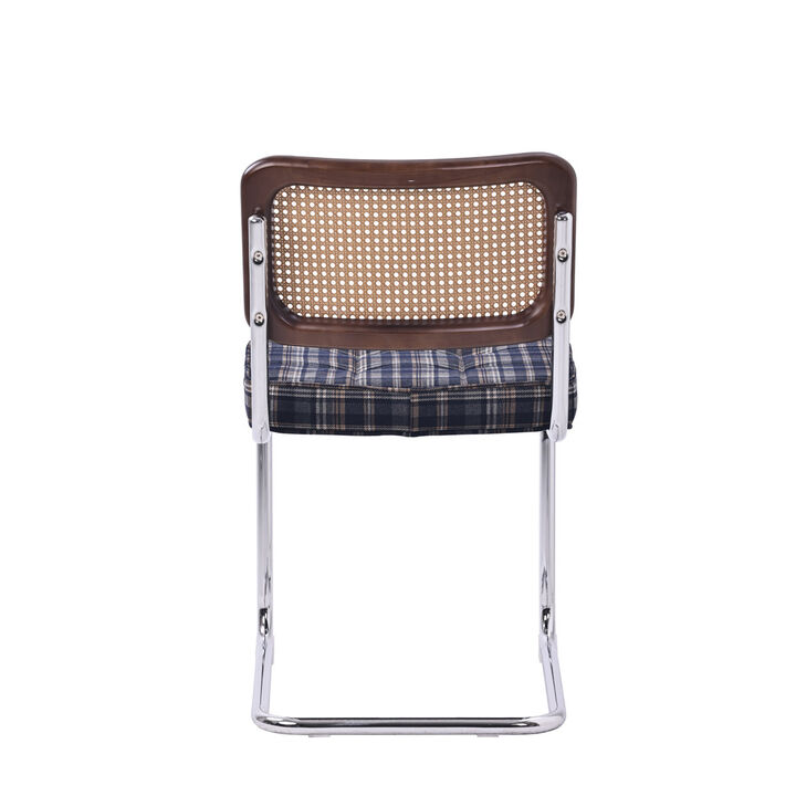 Villatoro Plaid Dining Chair 2Pc Set