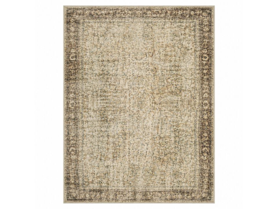 Brown Vintage Area Rug 4x6 Washable Non Slip Floral Living Room Carpet