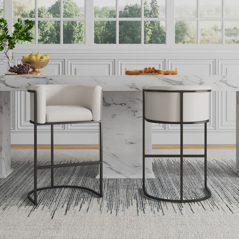 Cosmopolitan Cream Counter Stools (Set of 2)
