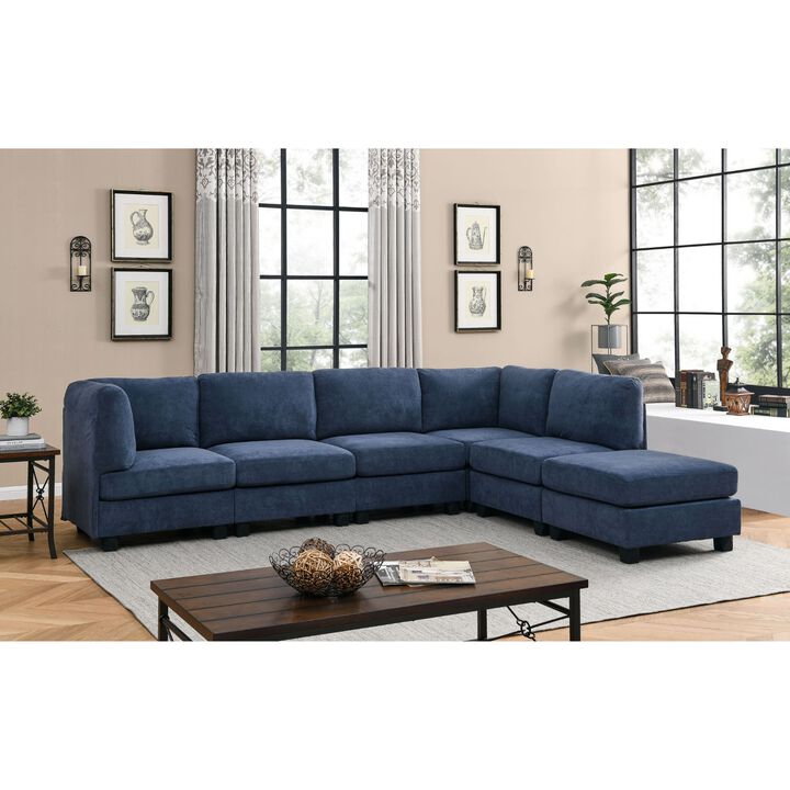 Drudjo L‑Shape Configurable Removable Cushions Sectional Sofa