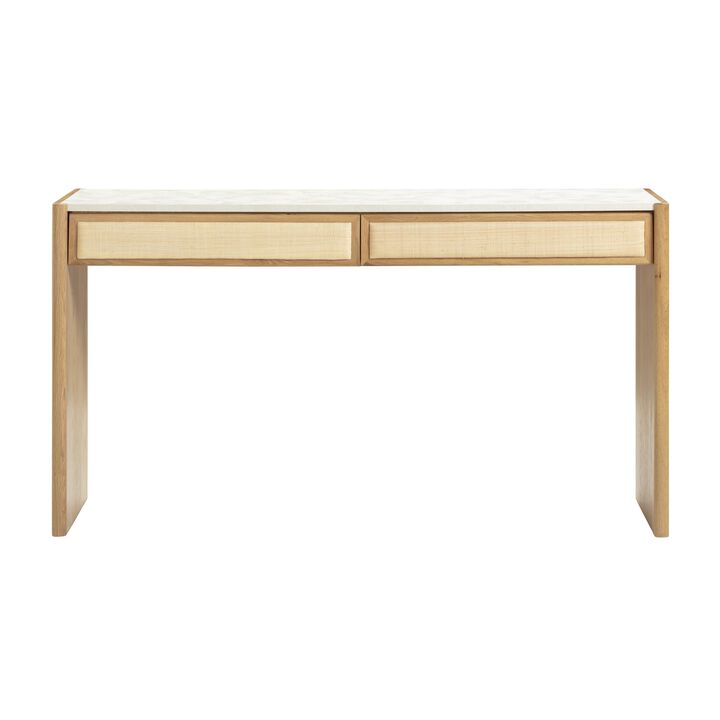Paige Natural Oak Console/Desk