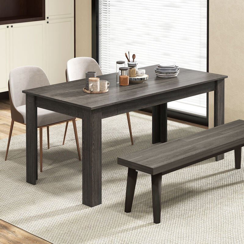 63-Inch Modern Rectangular Dining Table &ndash; Sleek Kitchen Table for Contemporary Spaces
