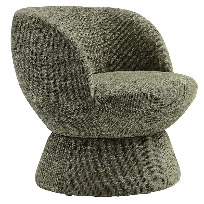 Vesta Chenille Fabric Upholstered Swivel Chair image number 0