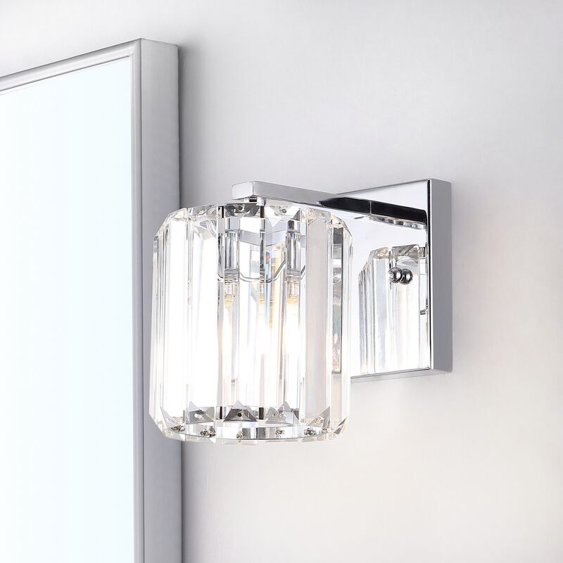 Coco Prism Vintage Metal/Glass Classic Glam LED Vanity Light