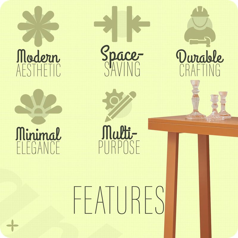 Kings Brand Furniture Claude Narrow Console Table Perfect for Sofa Table, Entryway Table