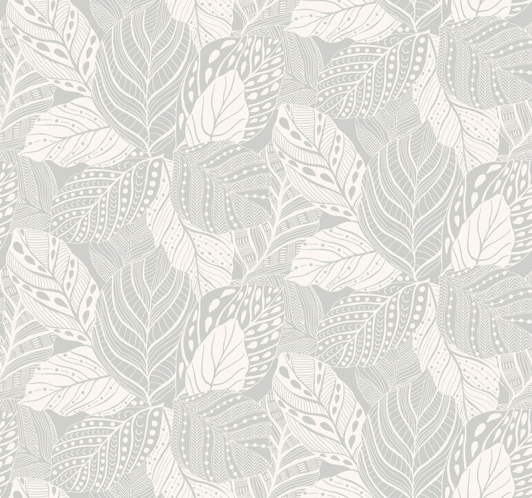 Vinca Grey Wallpaper