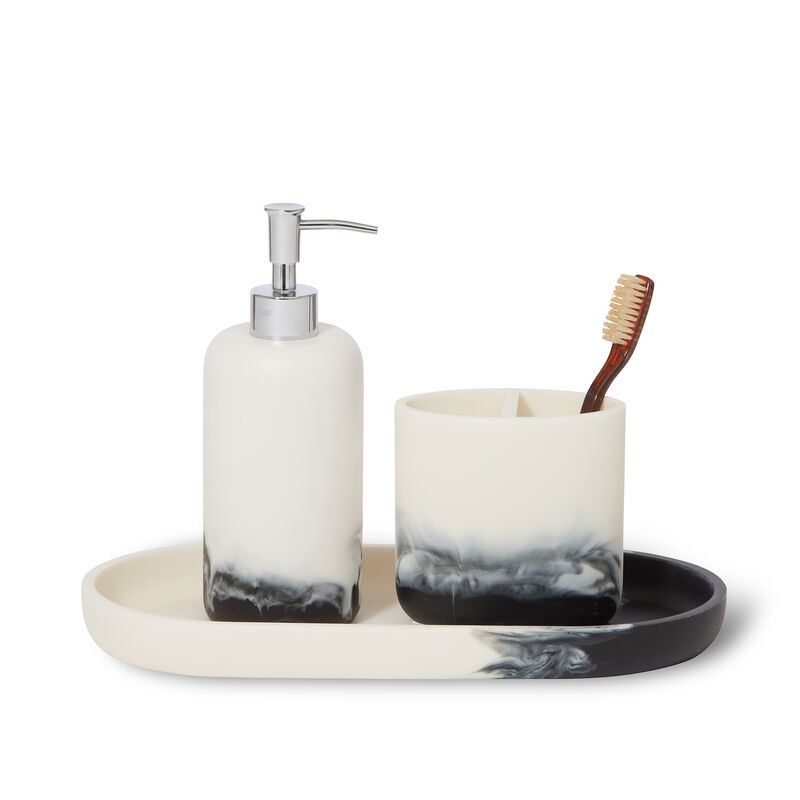 OMBRE 3 PC BATH ACCCESSORY SET image number 0