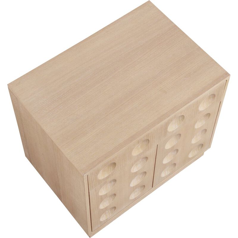Meridian Furniture Compass Natural Night Stand