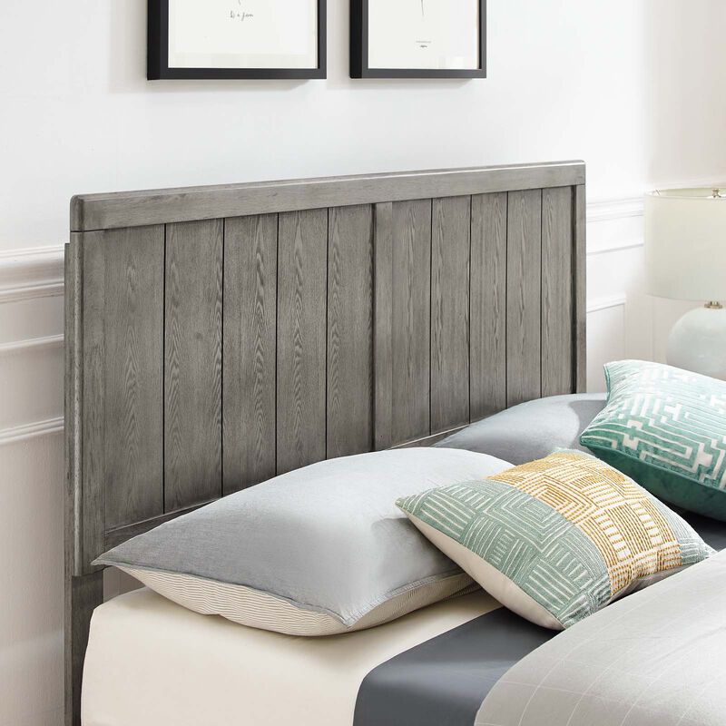 Modway - Alana Queen Wood Platform Bed with Angular Frame image number 1