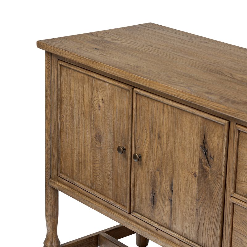 Bari 84" Weathered Oak Sideboard