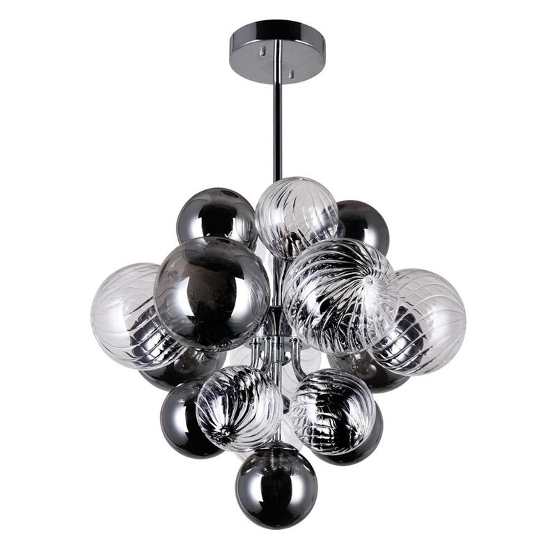CWI Lighting Pallocino 8 Light Chandelier With Chrome Finish