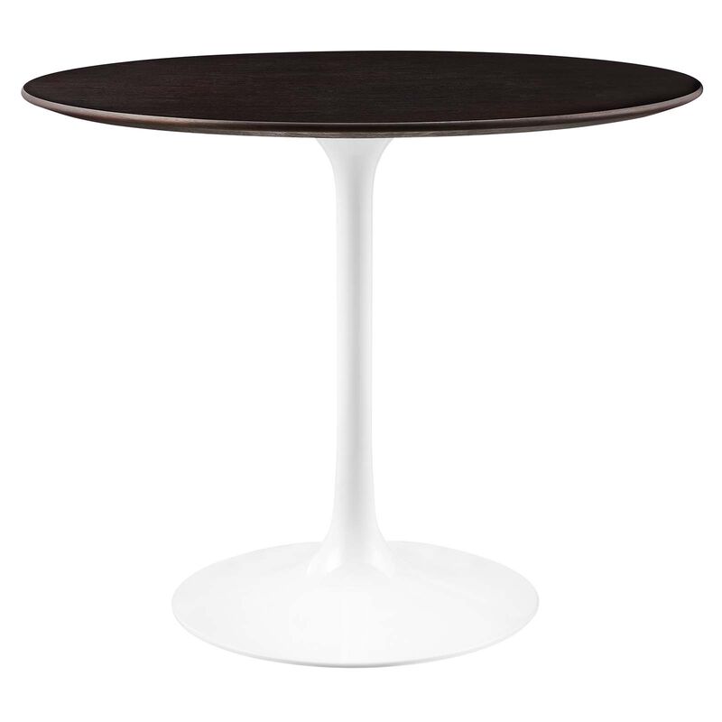 Modway - Lippa 36" Round Wood Grain Dining Table White Cherry Walnut image number 0