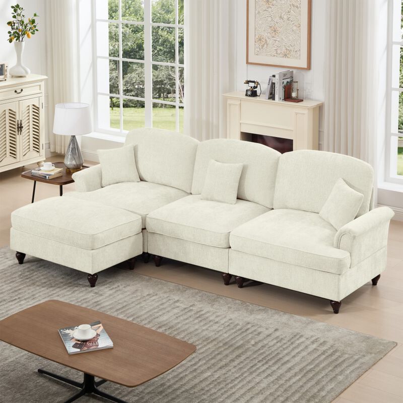 Kaxnir Mid-Century Modern L-Shaped Sectional image number 3