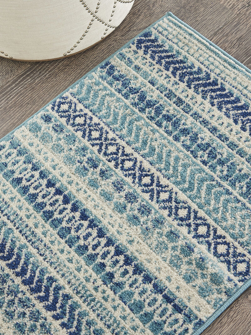 Passion PSN26 Navy/Blue 1'10" x 2'10" Rug image number 7