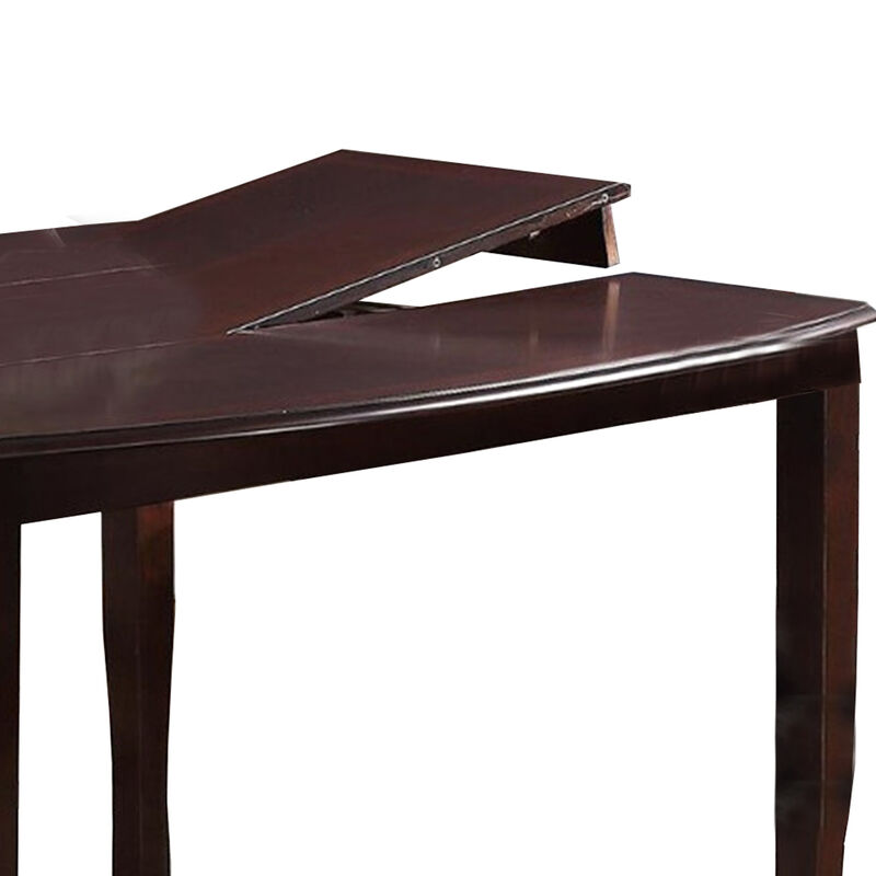 Anticardium Wood Counter Height Extension Table Brown - Benzara