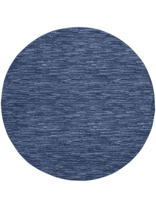 Nourison Essentials NRE01 Navy/Blue 10' x Round Rug