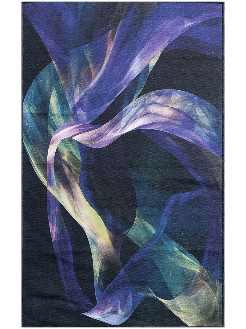 Nourison Washables NWB16 Turquoise/Multicolor 3' x 5' Rug