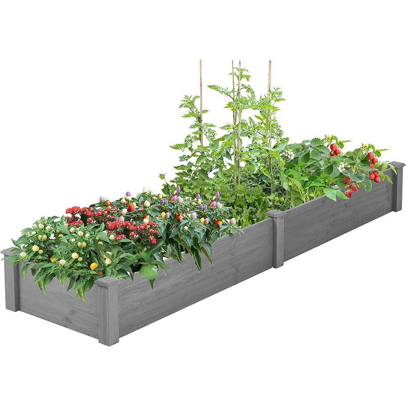 Streamdale 96" Raised Garden Bed with Tool-Free Assembly
