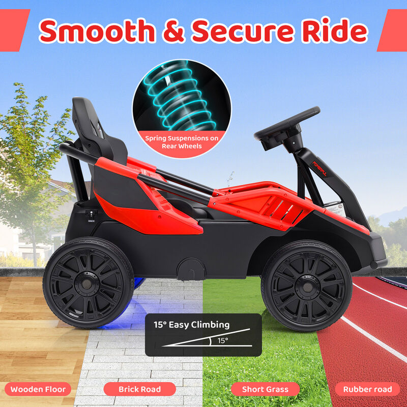 12V Electric Ride-On UTV for Big Kids with Remote Control and Music image number 3