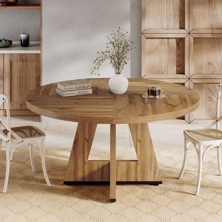 Tribesigns Round Dining Table for 4