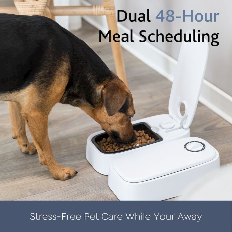 TRIXIE TX2 Automatic Food Dispenser, Two Timers and Bowls, 48 Hr Timer image number 1
