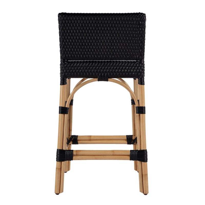 Butler Specialty Serienna 24.5 in. Seat Height Rectangular  Rattan Low Back Counter Stool image number 3