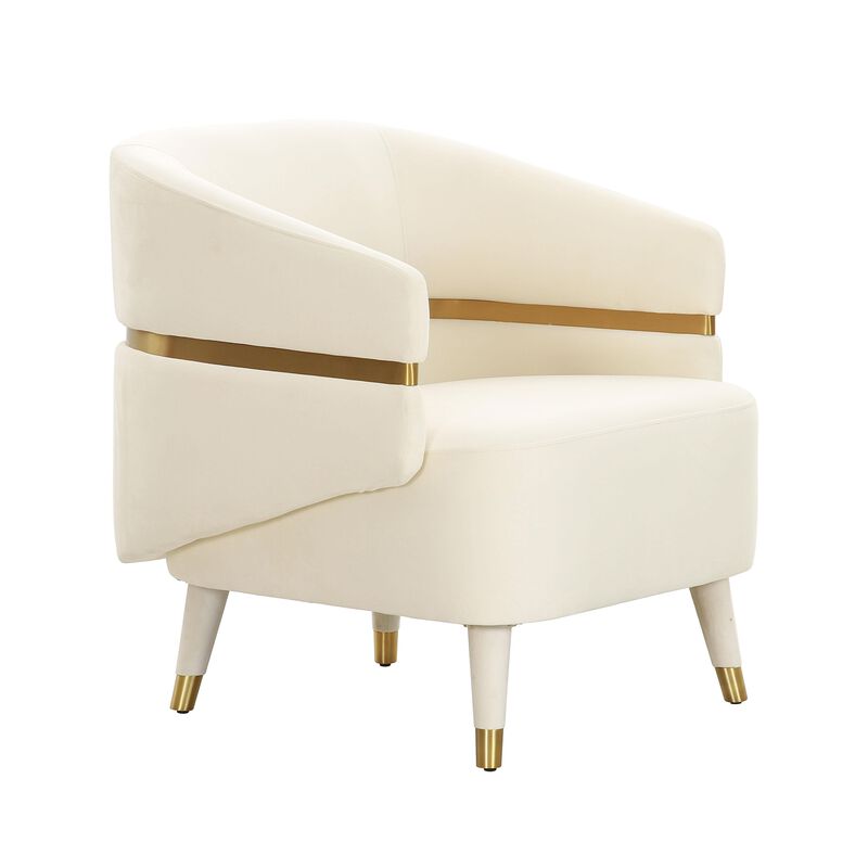 Ayla Velvet Accent Chair by Inspire Me Home Decor