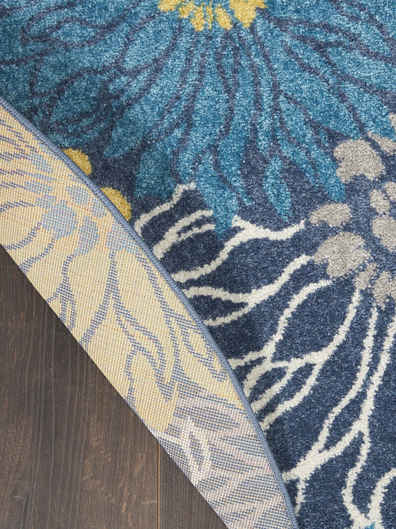 Passion PSN17 Blue 5'3" x 7'3" Rug image number 1