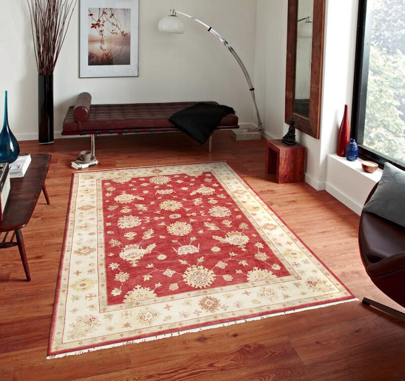 Pasargad Home Oushak Hand-Knotted Lamb's Wool Area Rug- 9' 10" X 13' 11" image number 2