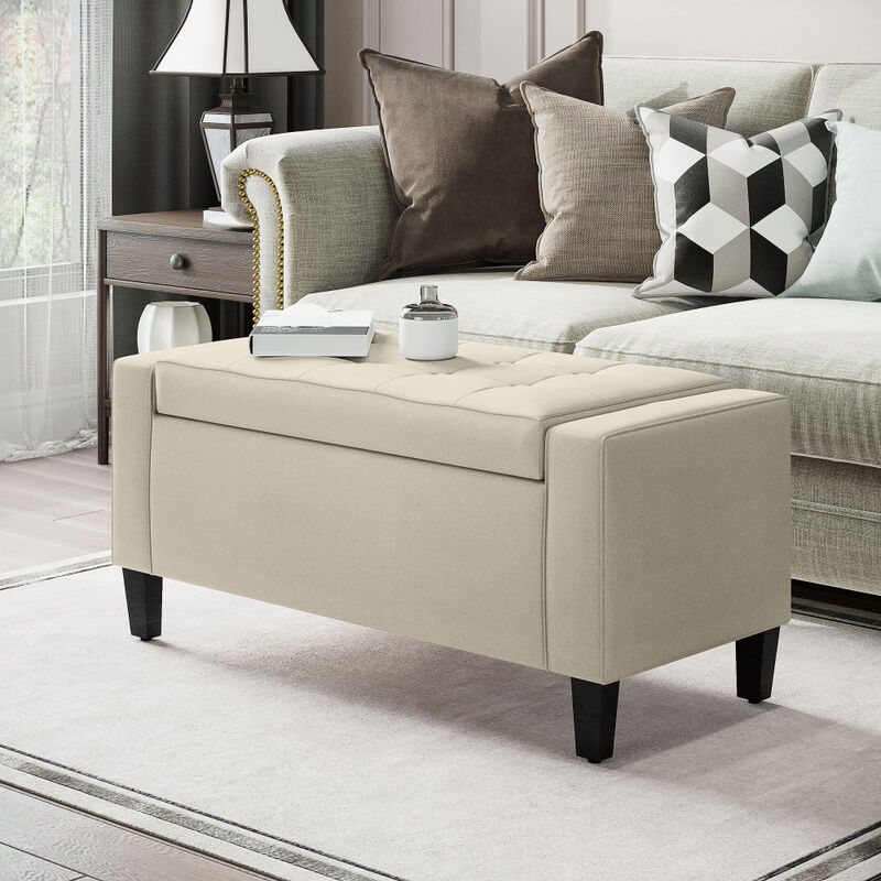 Storage Bench with Lift-Top Seat for Entryway, Bedroom, or Living Room image number 1