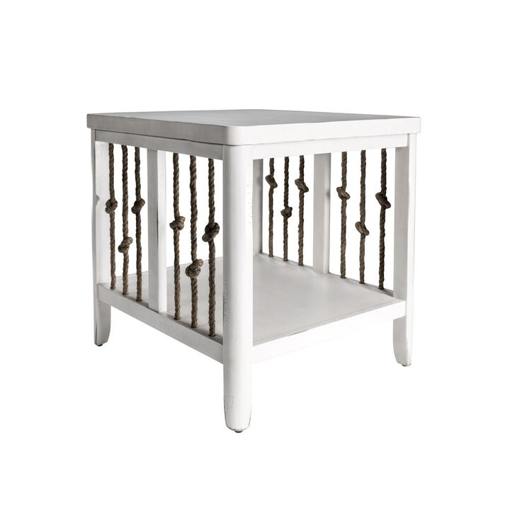 Liberty Furniture Dockside End Table in White