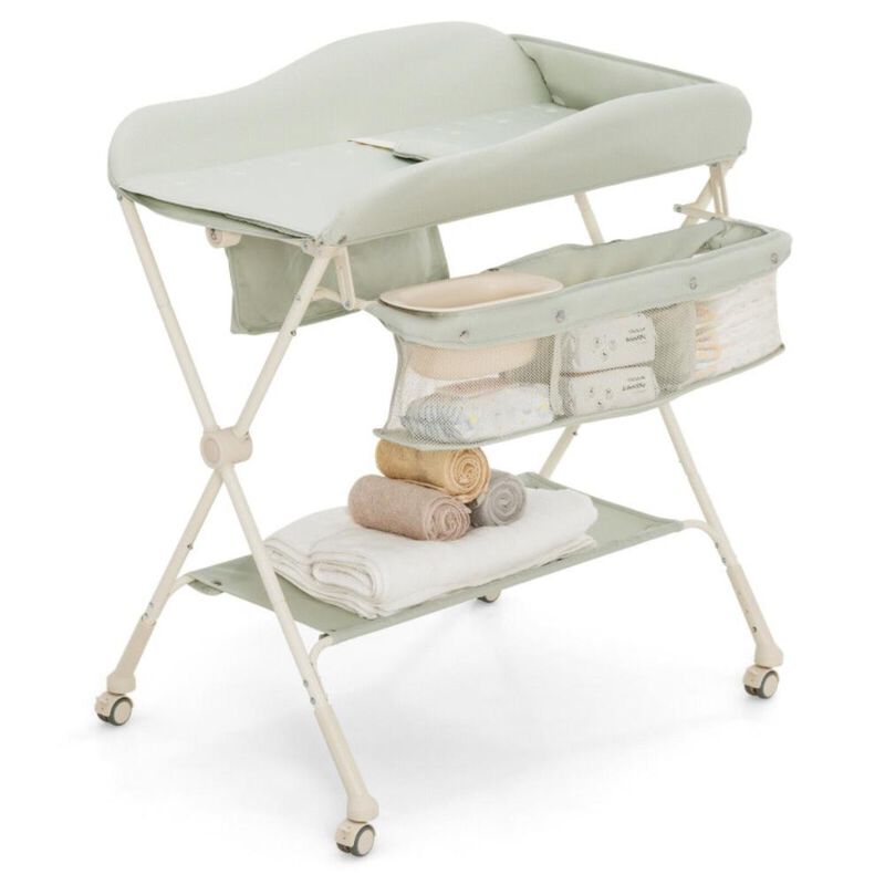 Hivvago Baby Diaper Changing Table with Water Basin Wheel